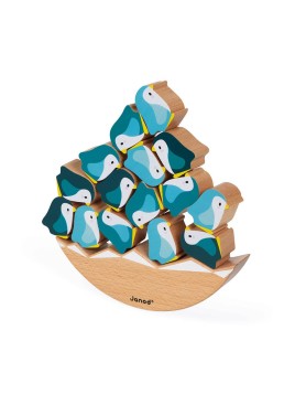 Jeu Basculo Manchots en Bois