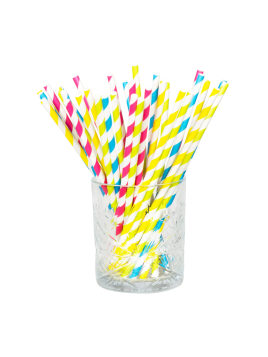 Lot De 20 Pailles En Papier...