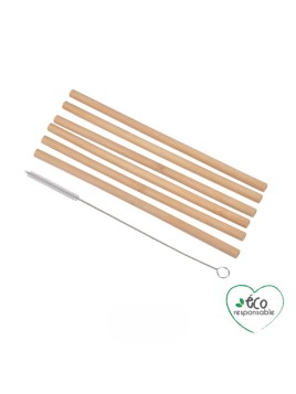 Set De 6 Pailles En Bambou...