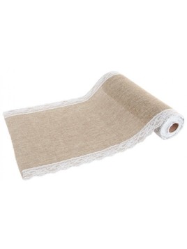 Chemin De Table Jute Avec...