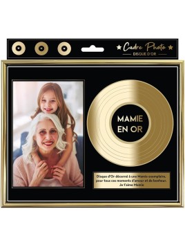 Cadre Photo Disque D'Or -...