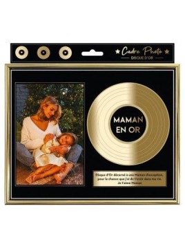 Cadre Photo Disque D'Or -...