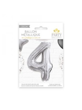 Ballon Métallique Chiffre 4...