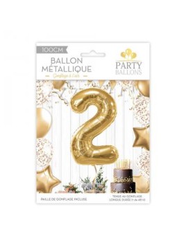 Ballon Métallique Chiffre 2...