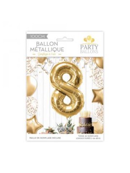 Ballon Métallique Chiffre 8...