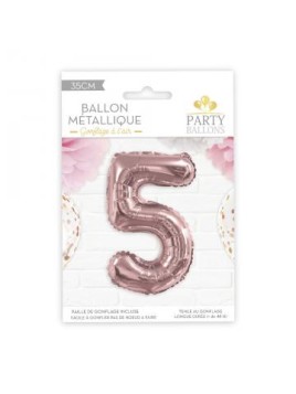 Ballon Métallique Chiffre 5...