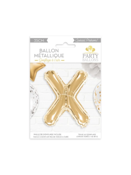 Ballon Métallique Lettre X...