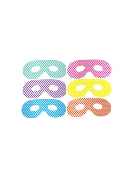 Lot De 6 Loups Multicolor À...