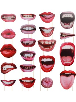 Lot De 20 Bouches Photobooth