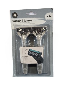 Rasoir 4 Lames Avec Tête...