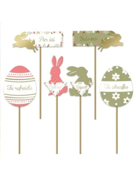 6 Bâtonnets À Planter...