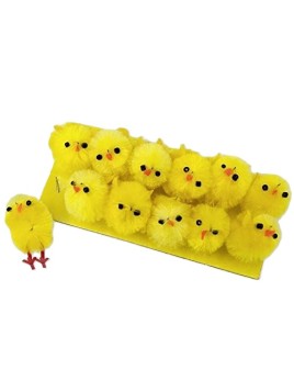 Lot De 12 Poussins Chenille...