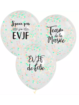 Lot De 3 Ballons Confettis...