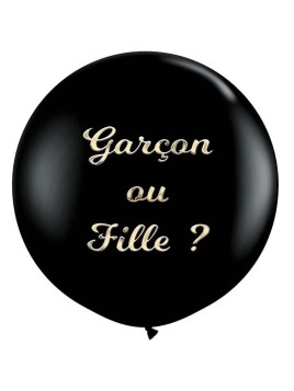 Ballon Géant Noir Gender...