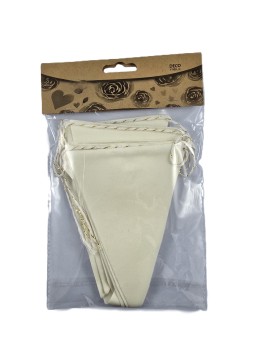 Guirlande 12 Fanions Blanc...