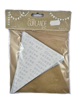 Guirlande Fanions Soft Blue...