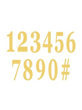 Set De 12 Chiffres Adhésifs...