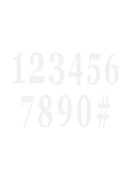 Set De 12 Chiffres Adhésifs...