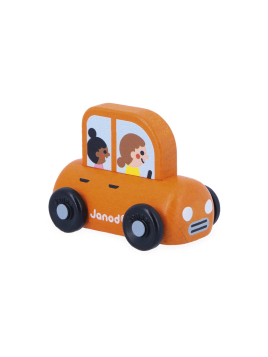 Voiture Familiale Orange En...