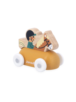 Voiture Cavalier En Bois...