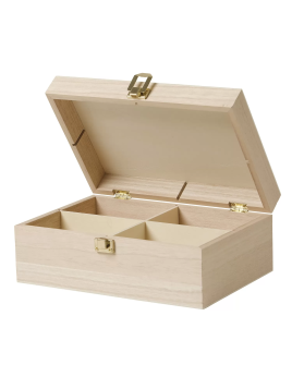 Boîte À Thé En Bois 4...