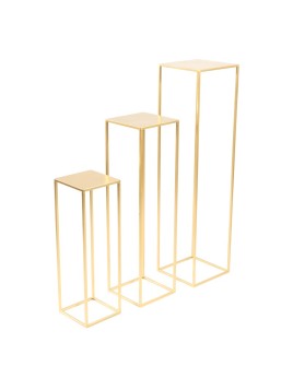 Set 3 Supports Or Métal