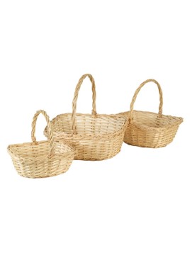 Set 3 Paniers Osier Nature