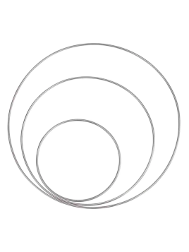 Lot De 3 Anneaux En Métal...