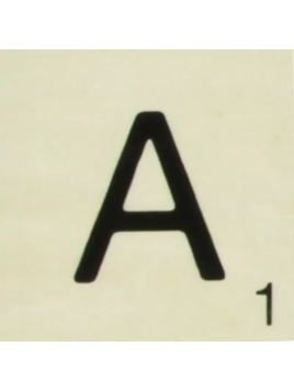 Grande Lettre "A" En Bois...