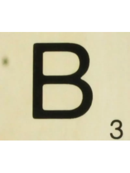 Grande Lettre "B" En Bois...