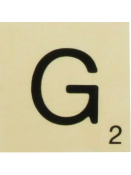 Grande Lettre "G" En Bois...