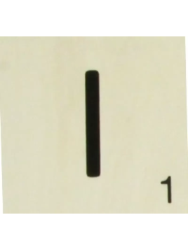 Grande Lettre "I" En Bois...