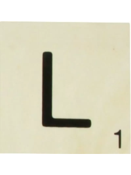 Grande Lettre "L" En Bois...