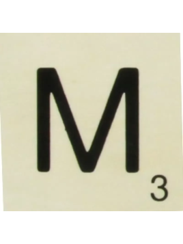 Grande Lettre "M" En Bois...