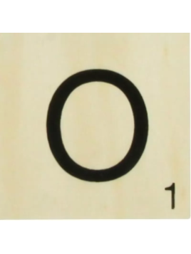 Grande Lettre "O" En Bois...