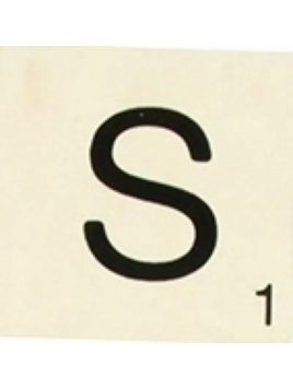 Grande Lettre "S" En Bois...