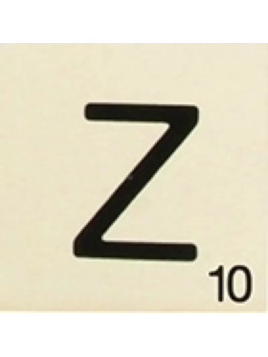 Grande Lettre "Z" En Bois...