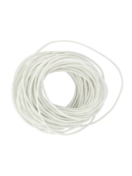 Cordon En Coton Ciré Blanc...