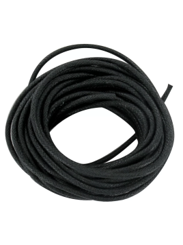 Cordon En Noir Ciré Blanc 1...