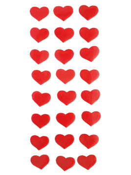 Planche De 24 Stickers Cœur...