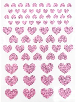 Planche De 72 Stickers Cœur...