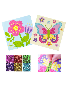 Kit Tableaux Sequins Fleur...