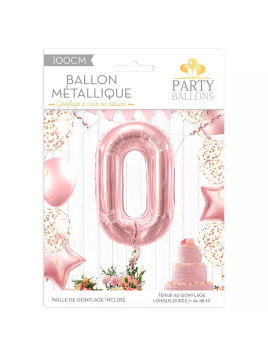 Ballon Métallique Chiffre 0...