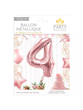 Ballon Métallique Chiffre 4...