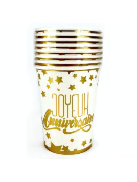 Lot De 8 Gobelets En Carton...