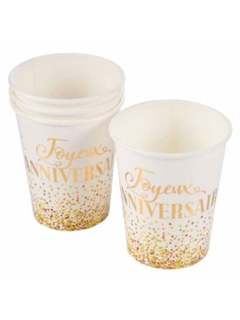 Lot De 6 Gobelets En Carton...