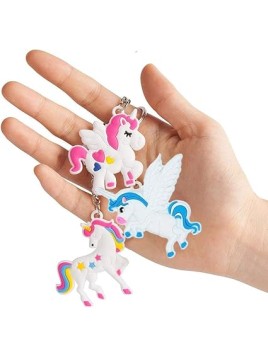 Lot De 5 Porte-Clés Licorne