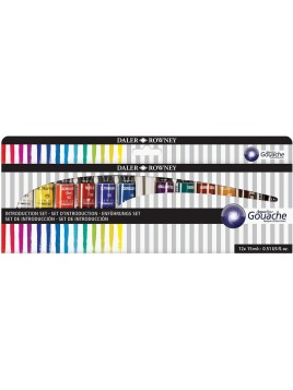 12 Gouaches Aquafine 15 ml...