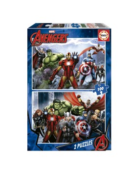 Lot De 2 Puzzles Avenger...
