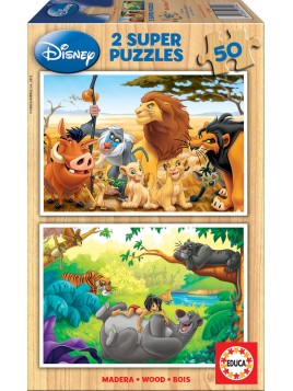 2 Super Puzzles Disney...